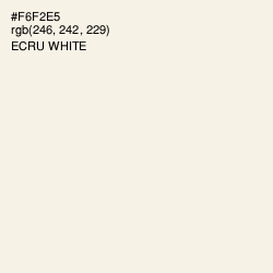 #F6F2E5 - Ecru White Color Image